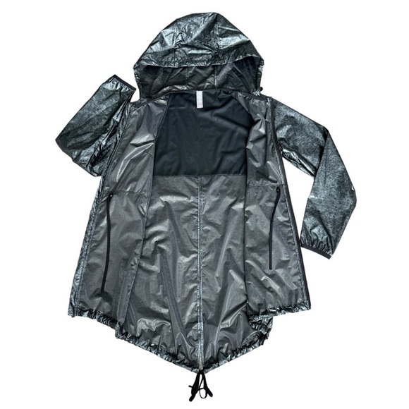 COLUMBIA Omni Wind Hooded Jacket S Metallic Gray Technical Windbreaker‎ Active - Picture 7 of 16